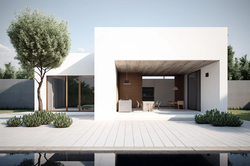 Warna Putih dengan Konsep Terbuka