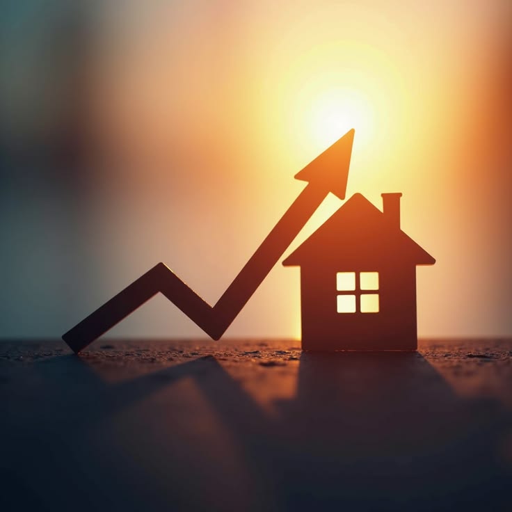 Ilustrasi grafik kenaikan harga properti 2026