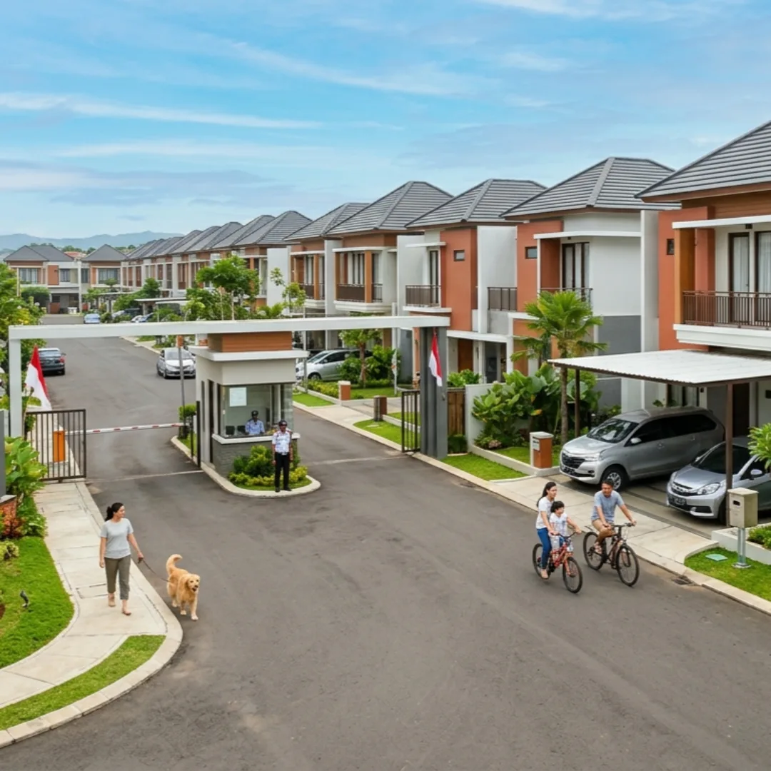 Ilustrasi perumahan cluster dalam artikel Cari Cluster di Daerah Depok di website Ecotown.id
