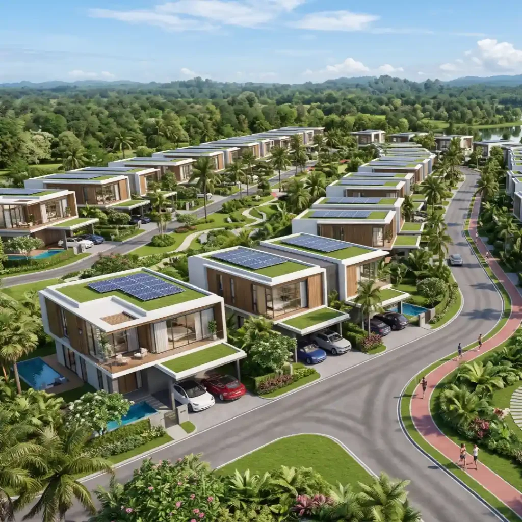 Perumahan Cluster Modern dalam artikel Fasilitas Perumahan Cluster Modern di website Ecotown.id