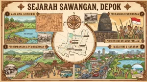 Ilustrasi sejarah kota Sawangan dalam artikel Sejarah Sawangan di website ecotown.id